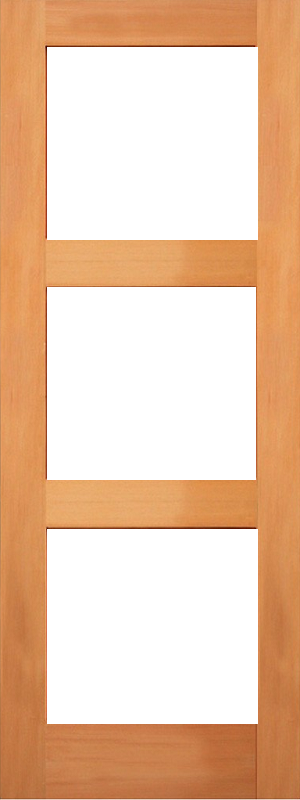 711 3 Panel Glass Shaker Fir