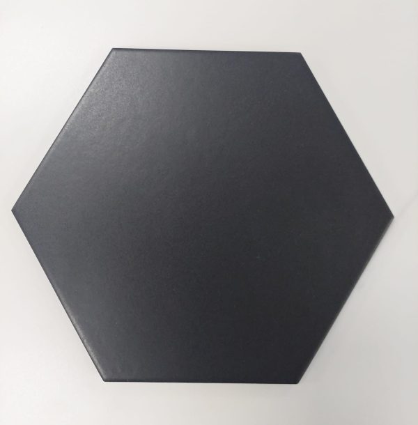 Hexagon Black Porcelain Tiles
